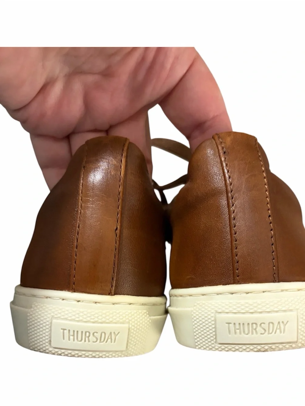 Thursday Boot Company Men's Premier Low Top Toffee Tan Leather sneakers, Size 10 - Picture 8 of 11